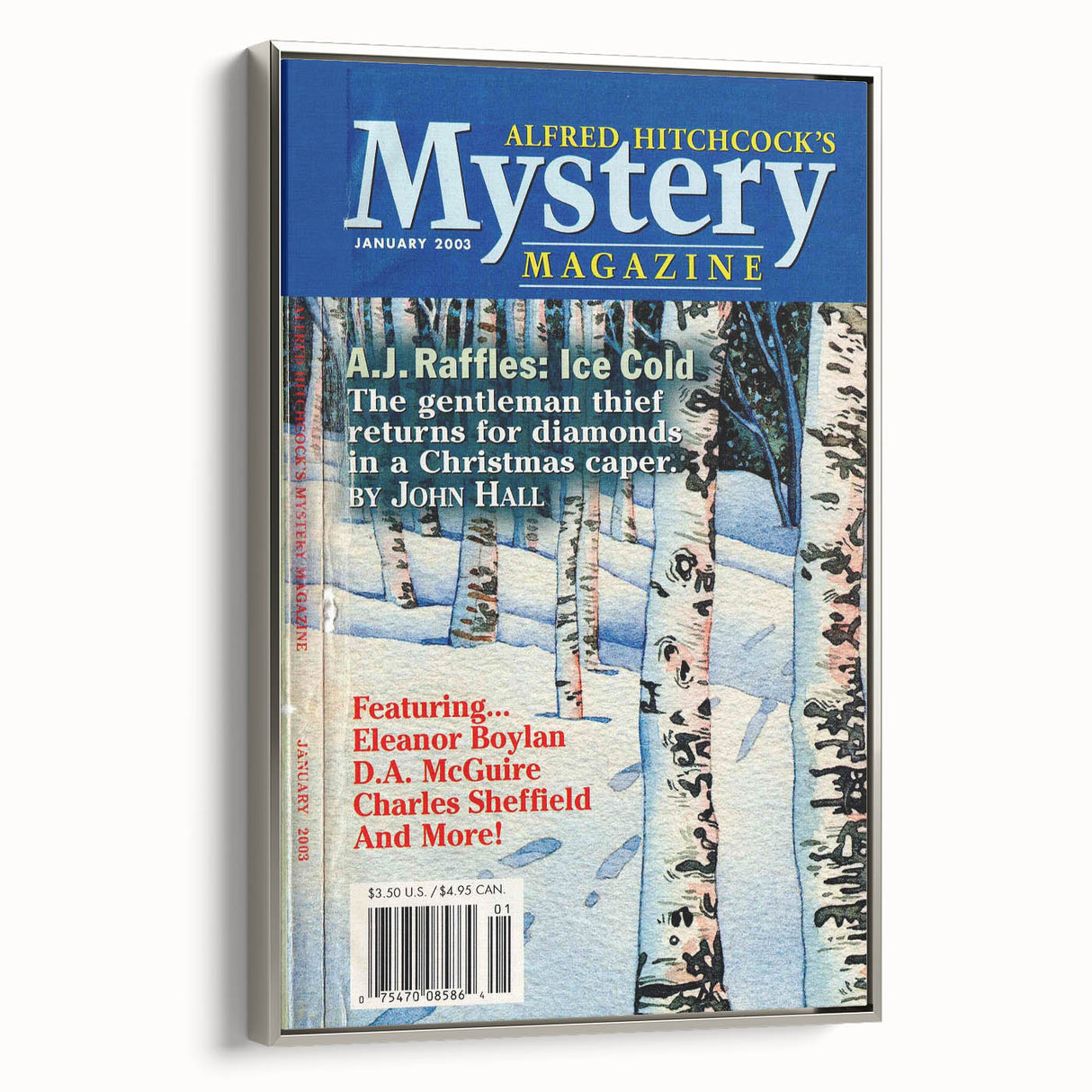 Vintage Magazine Cover Art - Alfred Hitchcock’s Mystery Magazine