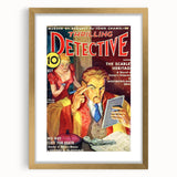 The Scarlet Heritage - Vintage Detective Magazine Cover Art