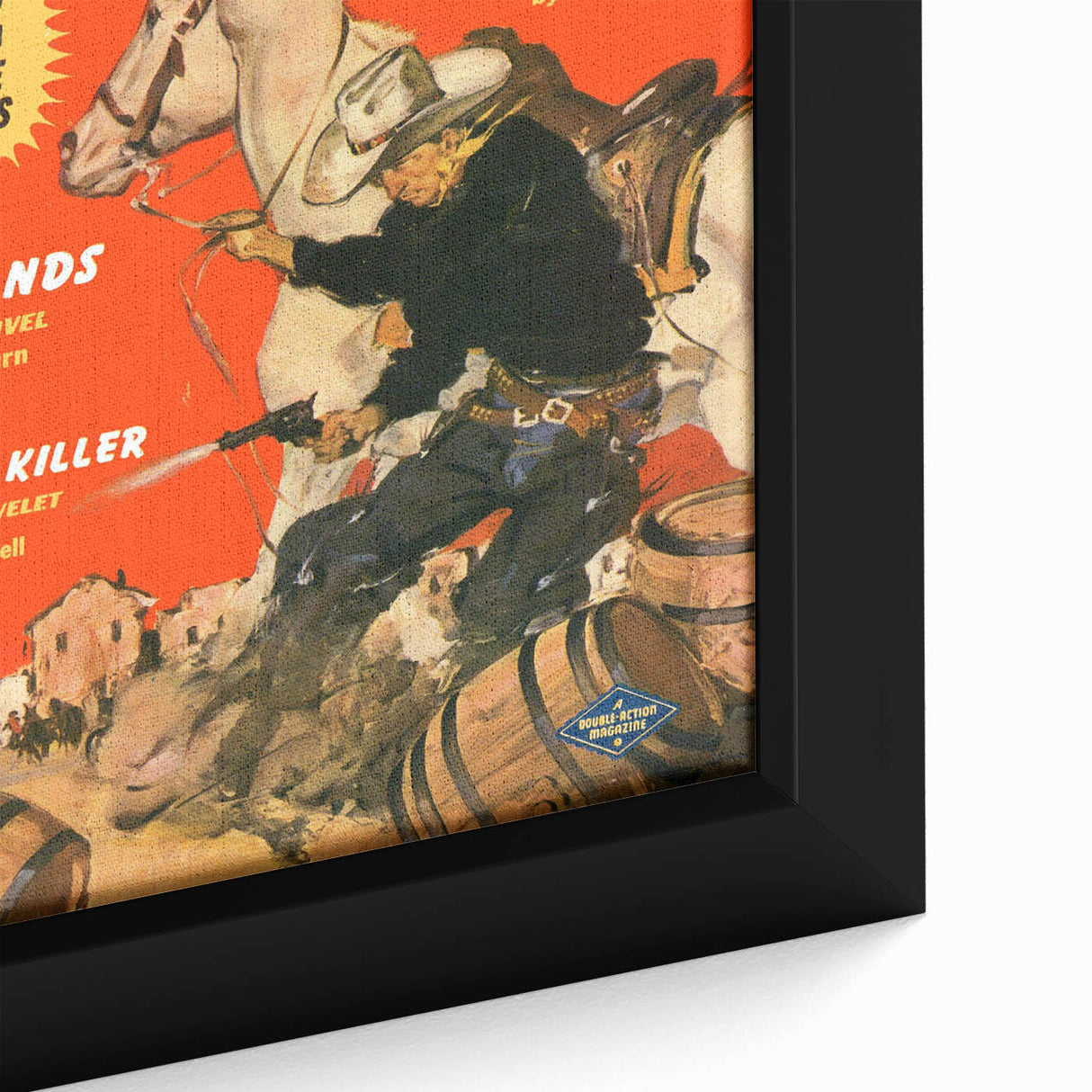 Vintage Magazine Cover Art – Western Action Classic Print