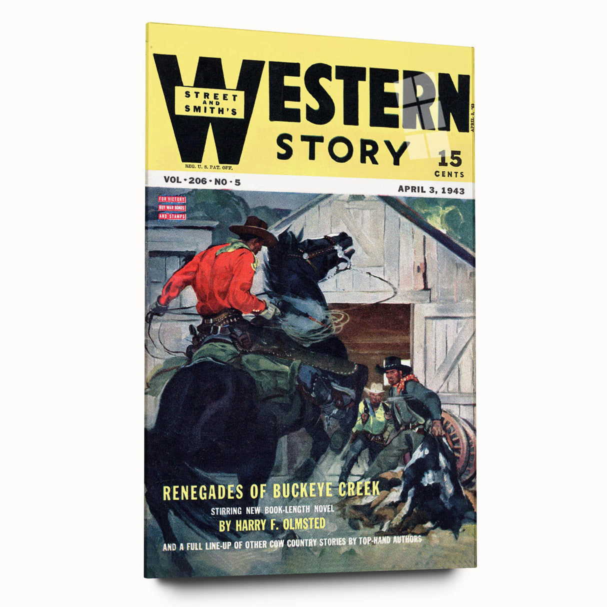 Vintage Magazine Cover Art – Western Story Classic Print