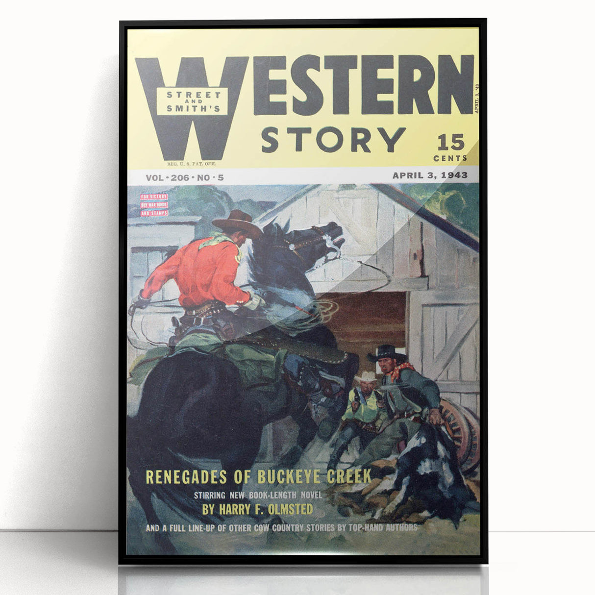 Vintage Magazine Cover Art – Western Story Classic Print