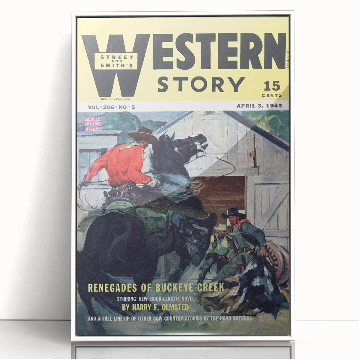 Vintage Magazine Cover Art – Western Story Classic Print