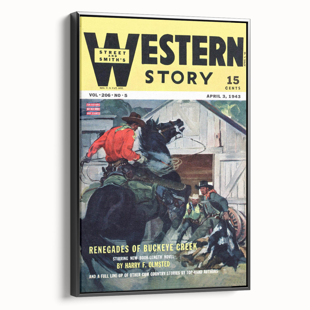 Vintage Magazine Cover Art – Western Story Classic Print