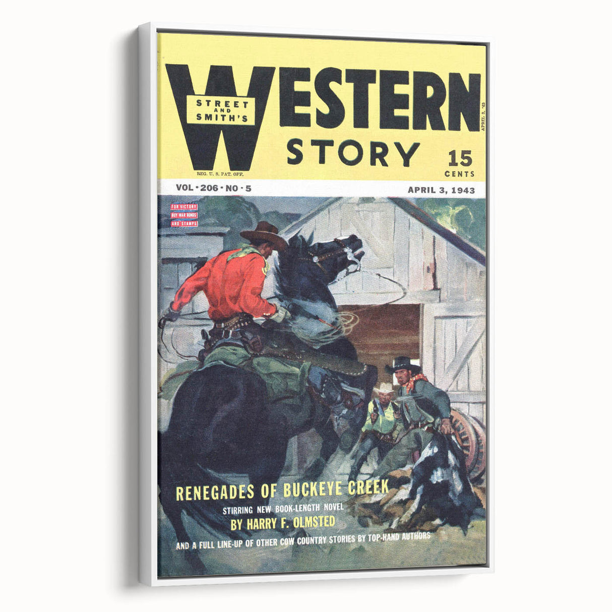 Vintage Magazine Cover Art – Western Story Classic Print