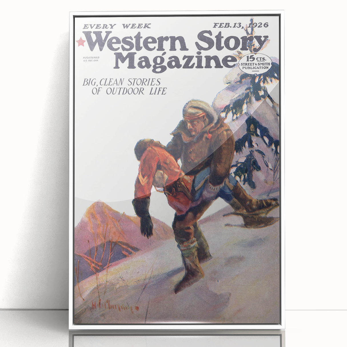 Vintage Magazine Cover Art – Western Story Outdoor Life Print