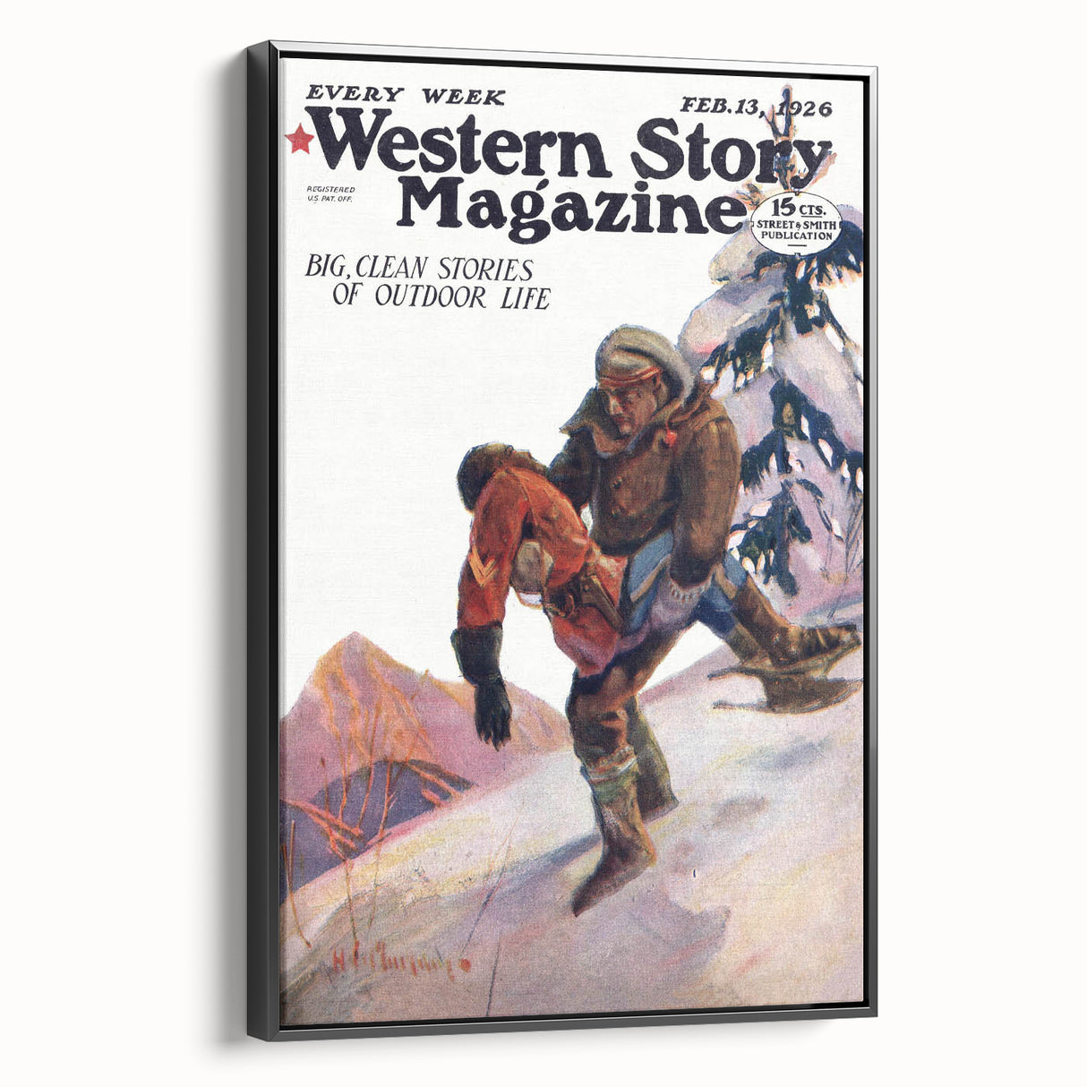 Vintage Magazine Cover Art – Western Story Outdoor Life Print