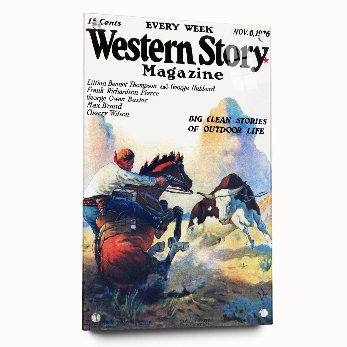 Vintage Magazine Cover Art – Western Story Outdoor Adventure Print