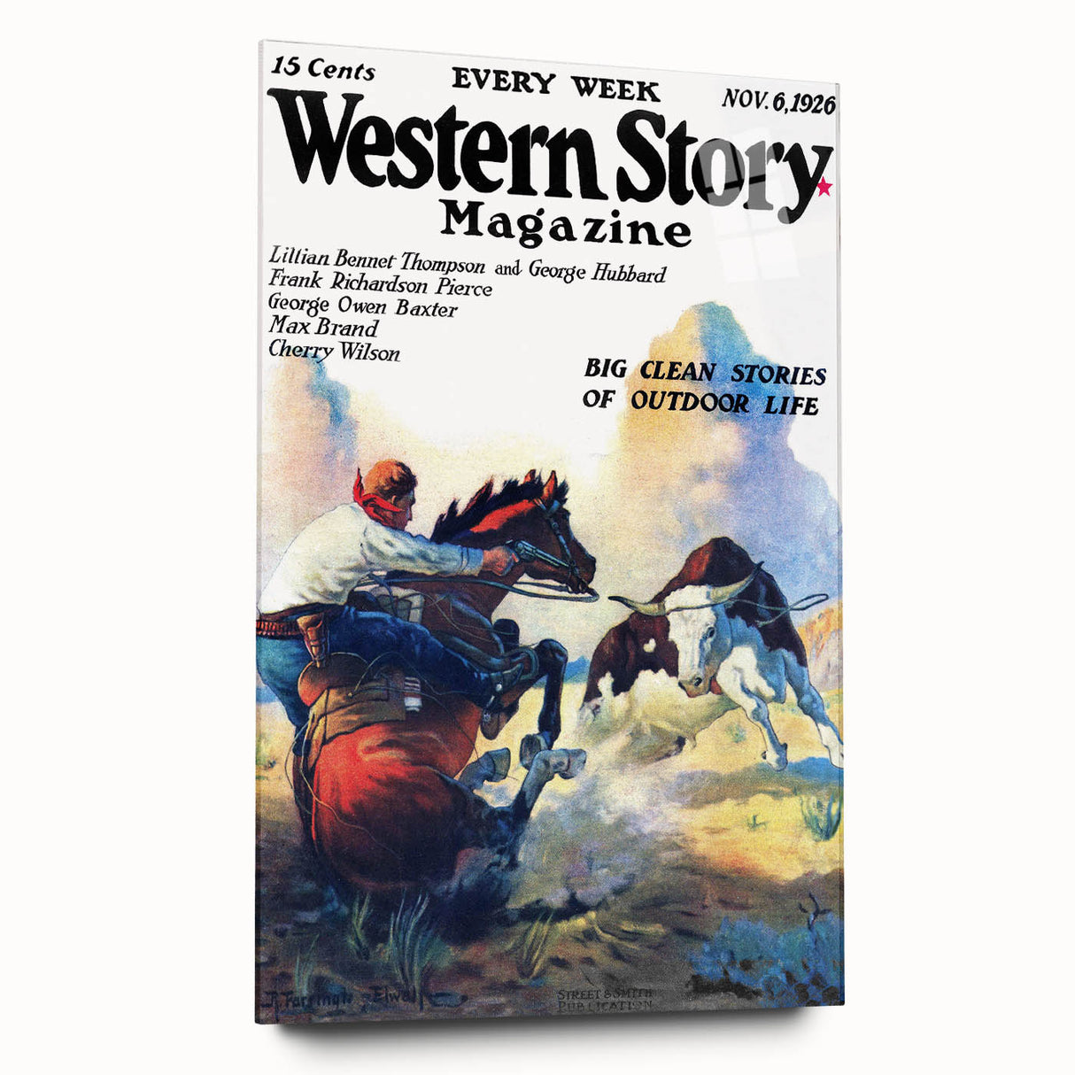 Vintage Magazine Cover Art – Western Story Outdoor Adventure Print