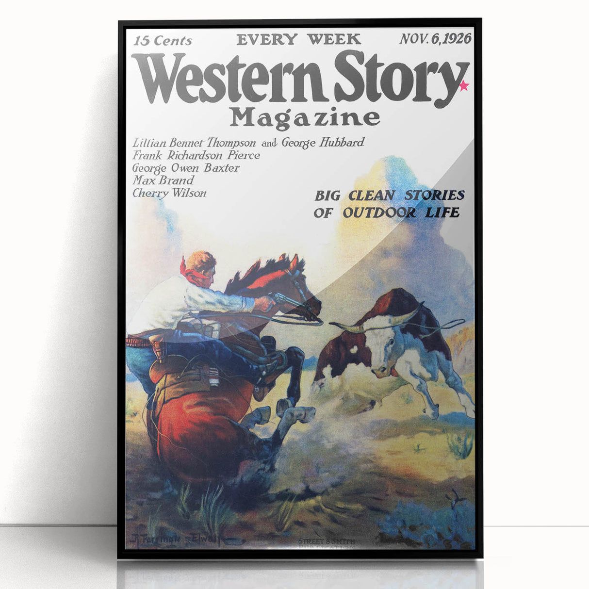 Vintage Magazine Cover Art – Western Story Outdoor Adventure Print