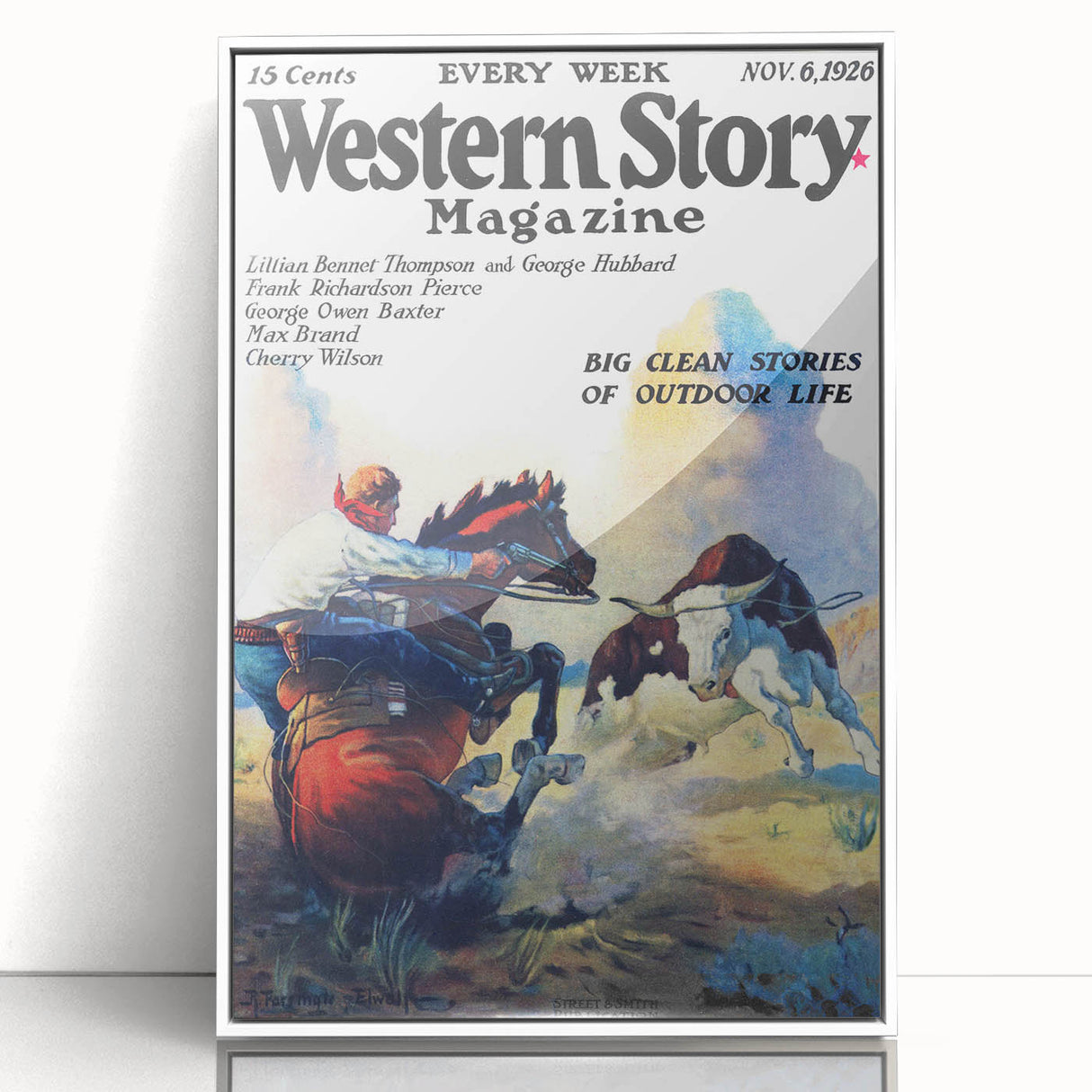 Vintage Magazine Cover Art – Western Story Outdoor Adventure Print