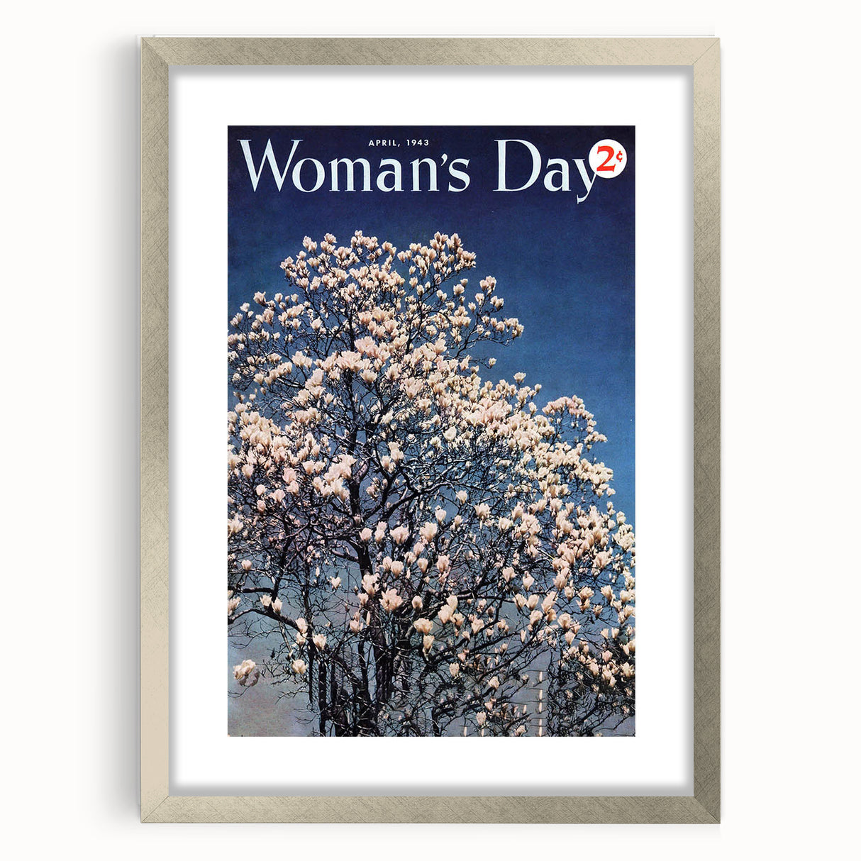 Vintage Magazine Cover Art – Woman’s Day Floral Spring Print