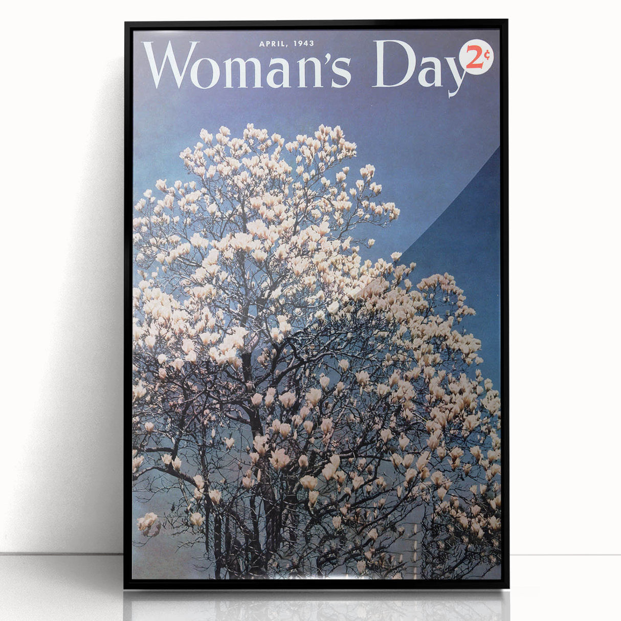 Vintage Magazine Cover Art – Woman’s Day Floral Spring Print