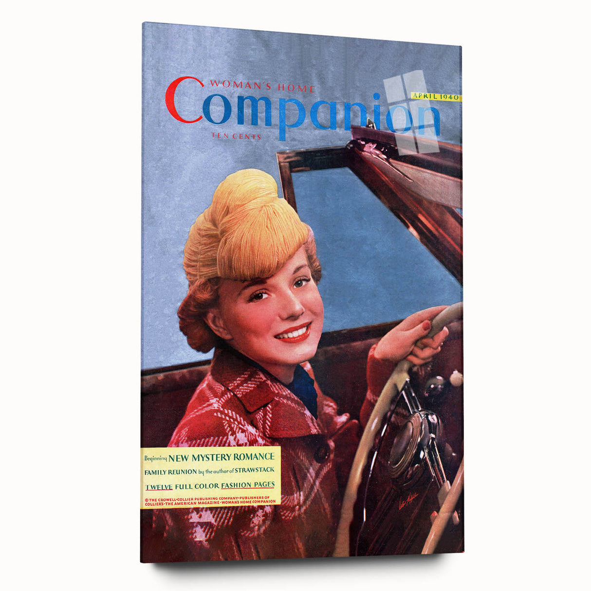 Vintage Magazine Cover Art – Woman’s Home Companion Retro Print