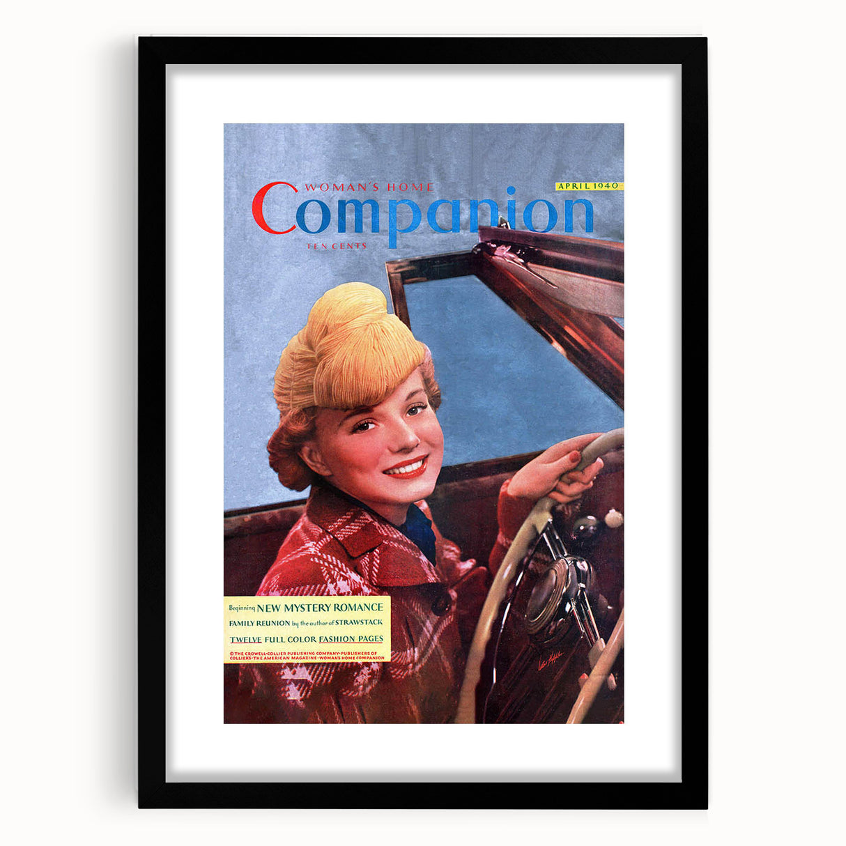 Vintage Magazine Cover Art – Woman’s Home Companion Retro Print