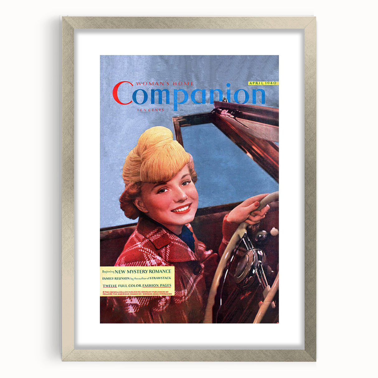 Vintage Magazine Cover Art – Woman’s Home Companion Retro Print