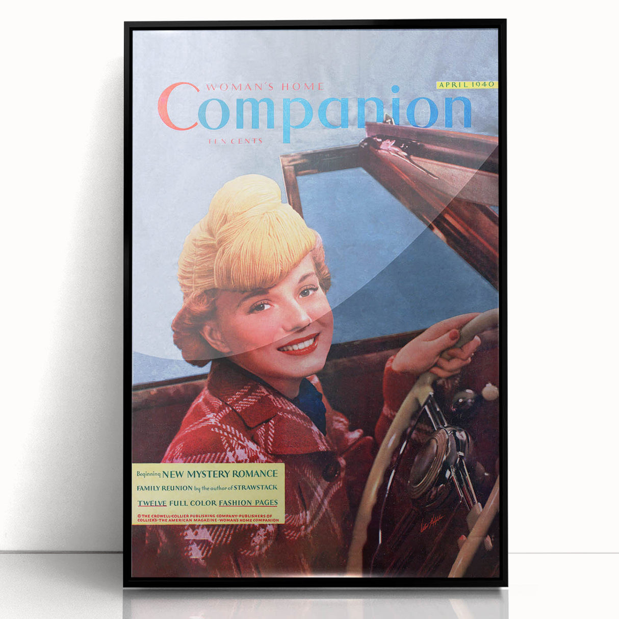 Vintage Magazine Cover Art – Woman’s Home Companion Retro Print