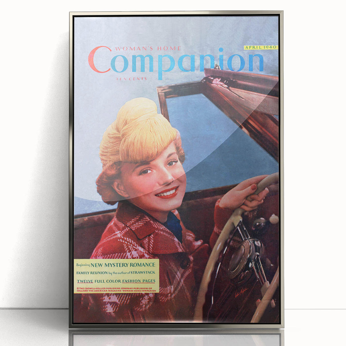 Vintage Magazine Cover Art – Woman’s Home Companion Retro Print