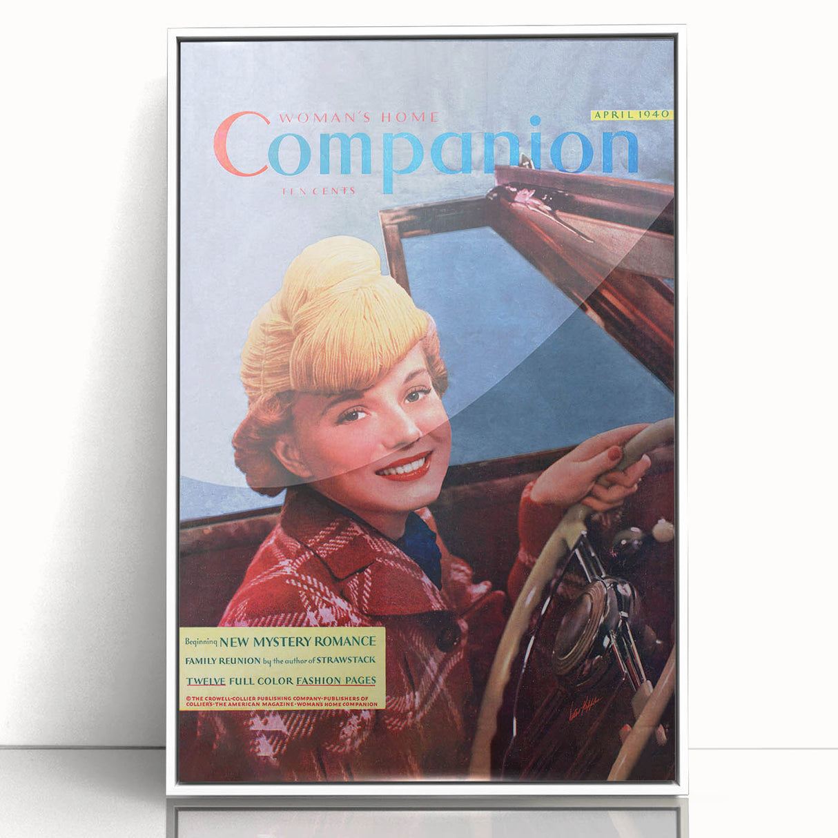 Vintage Magazine Cover Art – Woman’s Home Companion Retro Print
