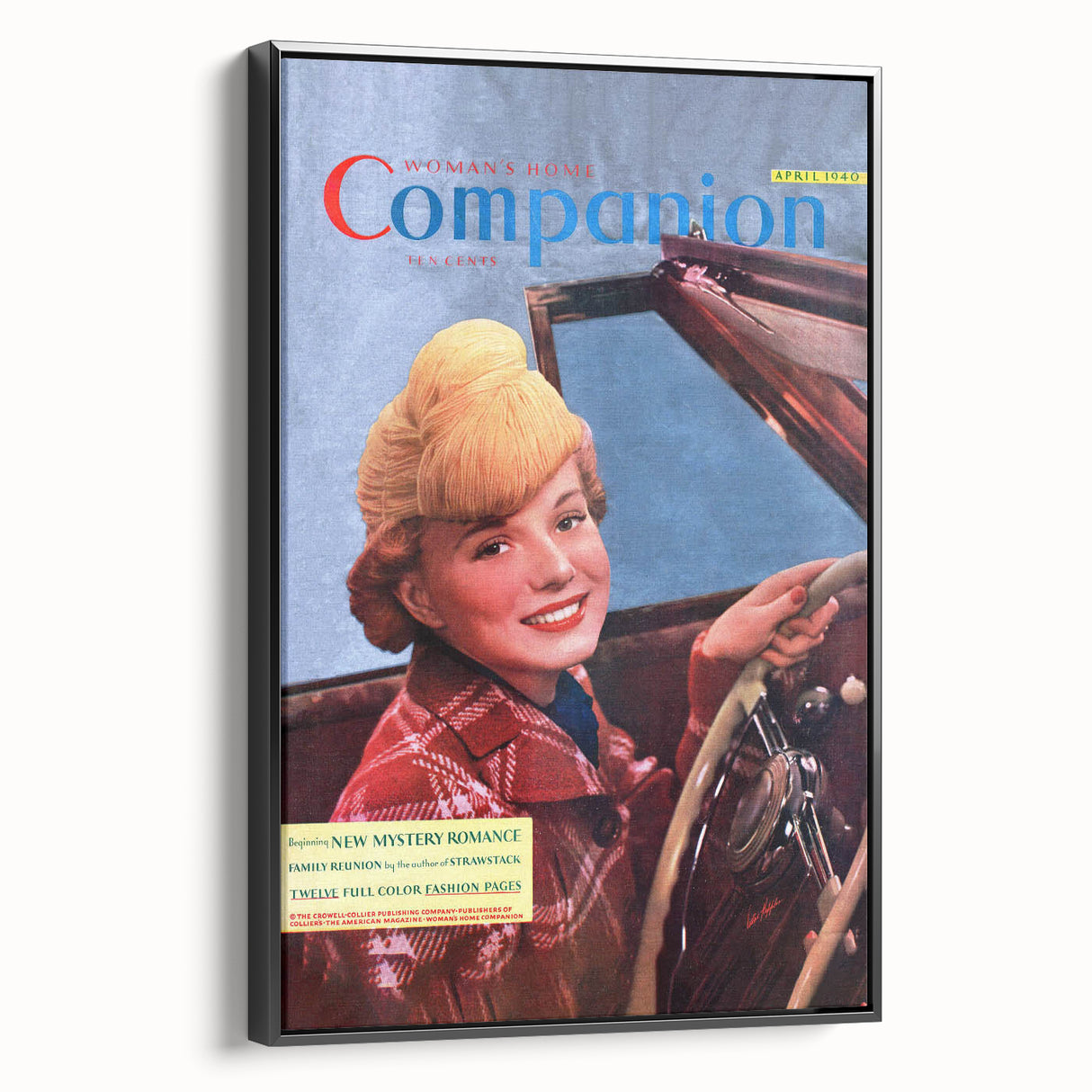 Vintage Magazine Cover Art – Woman’s Home Companion Retro Print