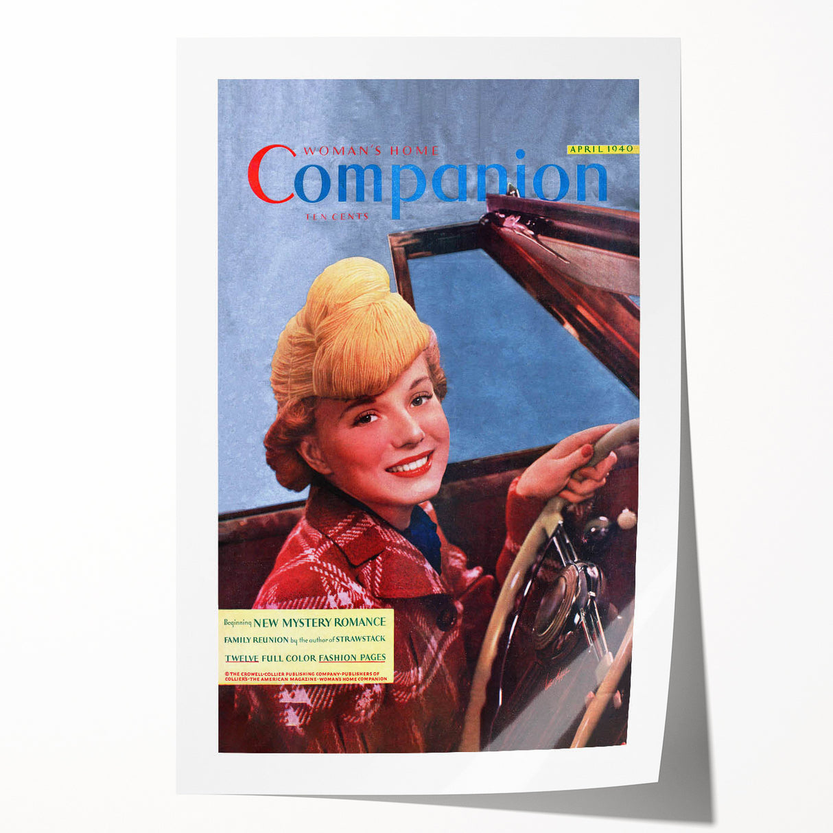Vintage Magazine Cover Art – Woman’s Home Companion Retro Print