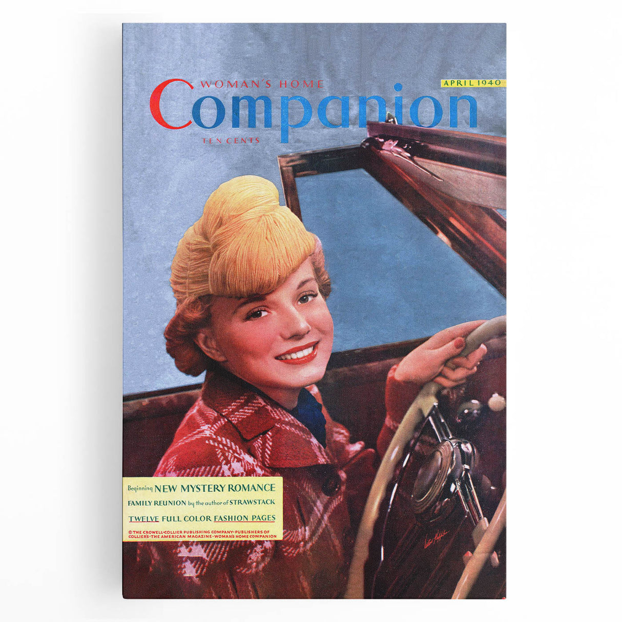 Vintage Magazine Cover Art – Woman’s Home Companion Retro Print