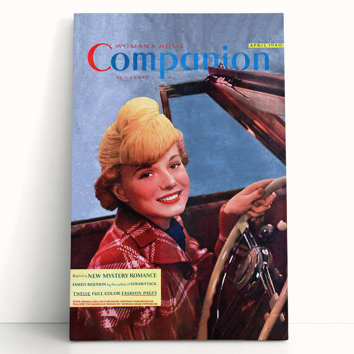 Vintage Magazine Cover Art – Woman’s Home Companion Retro Print