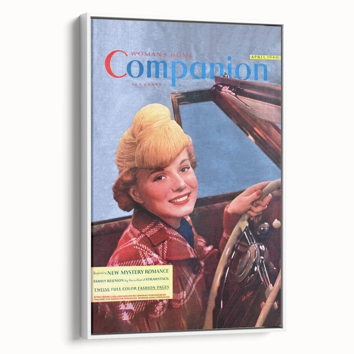 Vintage Magazine Cover Art – Woman’s Home Companion Retro Print