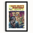 Vintage Magazine Cover Art – Zane Grey’s Western Action Print