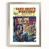 Vintage Magazine Cover Art – Zane Grey’s Western Action Print