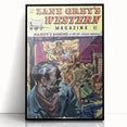 Vintage Magazine Cover Art – Zane Grey’s Western Action Print