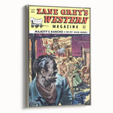 Vintage Magazine Cover Art – Zane Grey’s Western Action Print