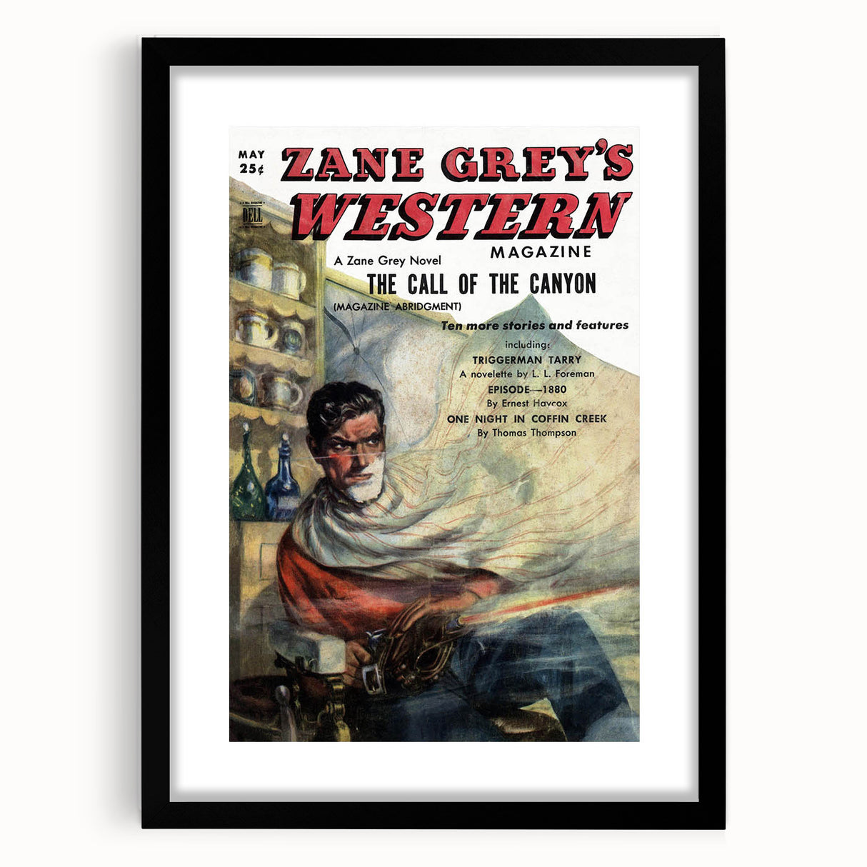 Vintage Magazine Cover Art – Zane Grey’s Western Canyon Print