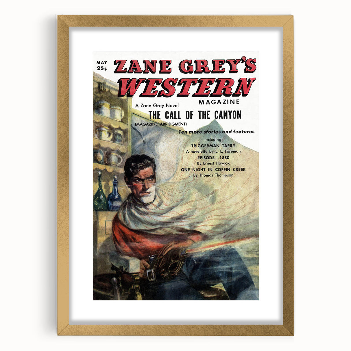 Vintage Magazine Cover Art – Zane Grey’s Western Canyon Print