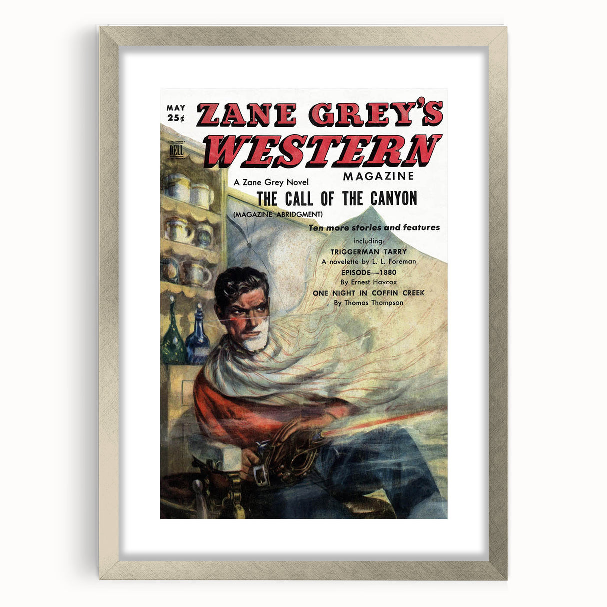 Vintage Magazine Cover Art – Zane Grey’s Western Canyon Print