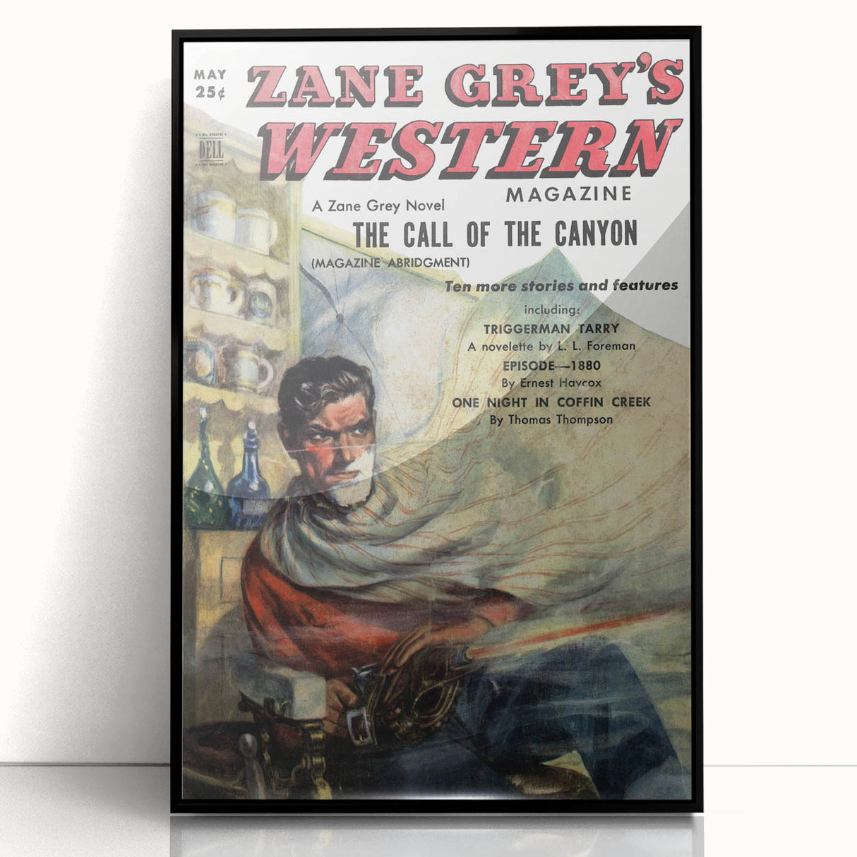 Vintage Magazine Cover Art – Zane Grey’s Western Canyon Print