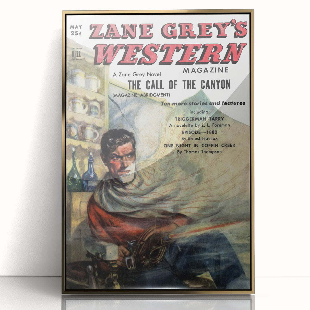 Vintage Magazine Cover Art – Zane Grey’s Western Canyon Print