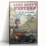 Vintage Magazine Cover Art – Zane Grey’s Western Canyon Print