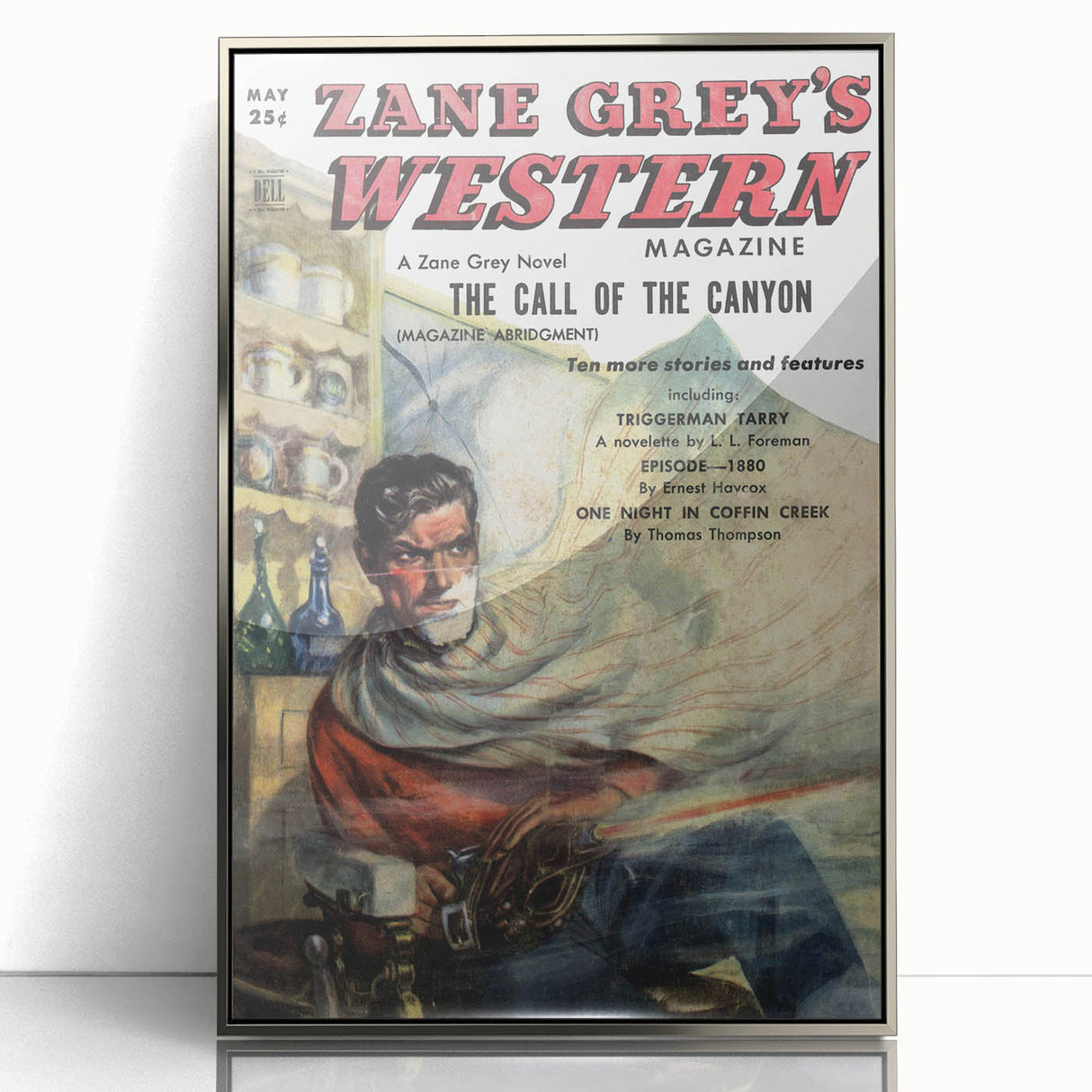 Vintage Magazine Cover Art – Zane Grey’s Western Canyon Print