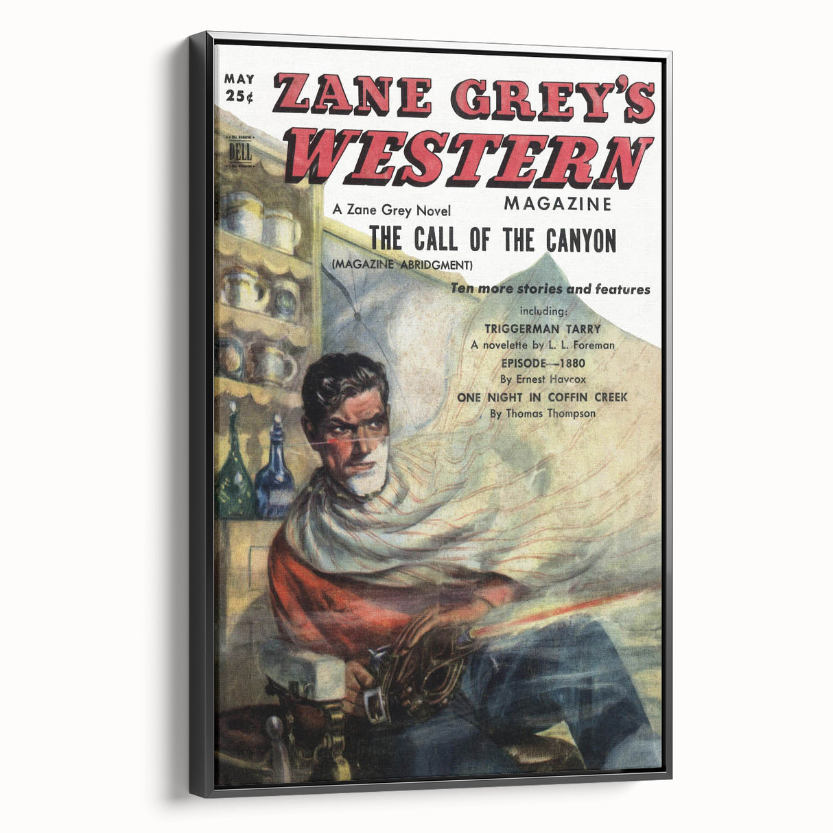 Vintage Magazine Cover Art – Zane Grey’s Western Canyon Print