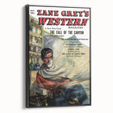 Vintage Magazine Cover Art – Zane Grey’s Western Canyon Print