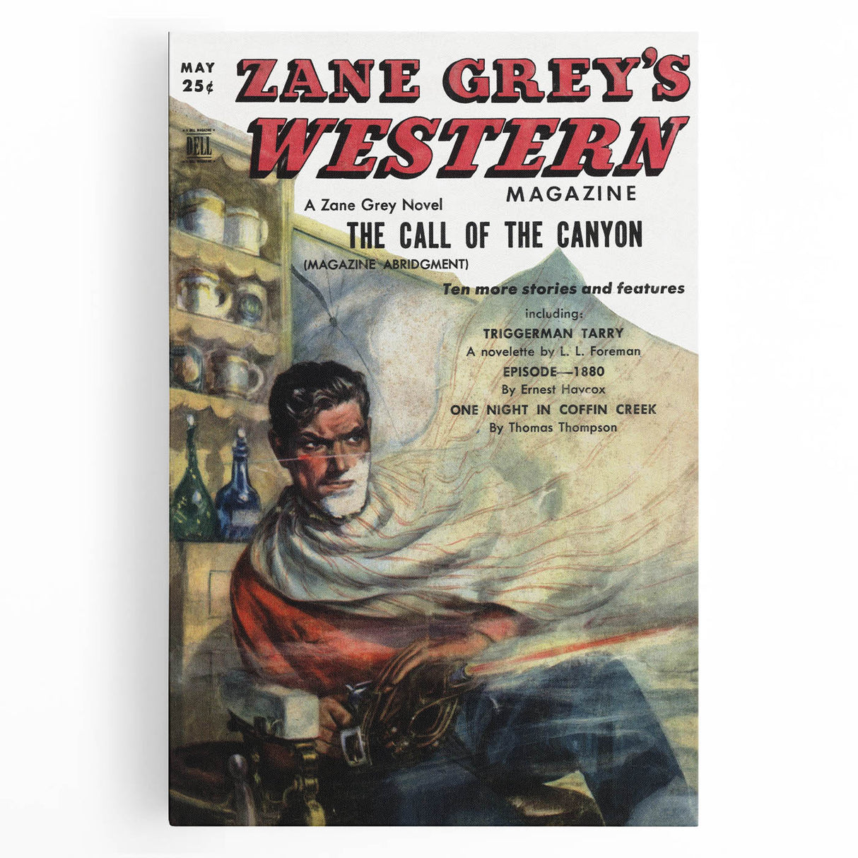Vintage Magazine Cover Art – Zane Grey’s Western Canyon Print
