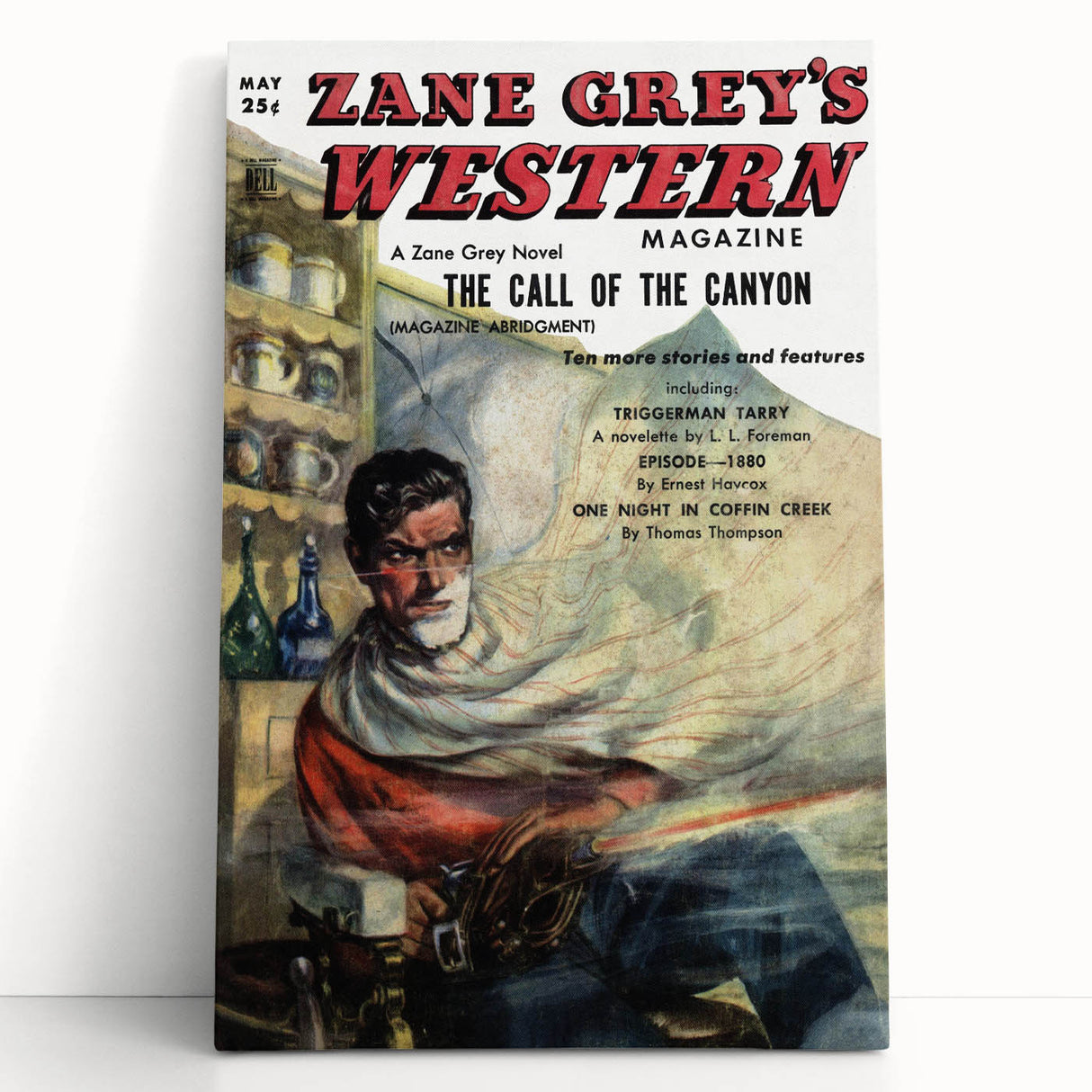 Vintage Magazine Cover Art – Zane Grey’s Western Canyon Print