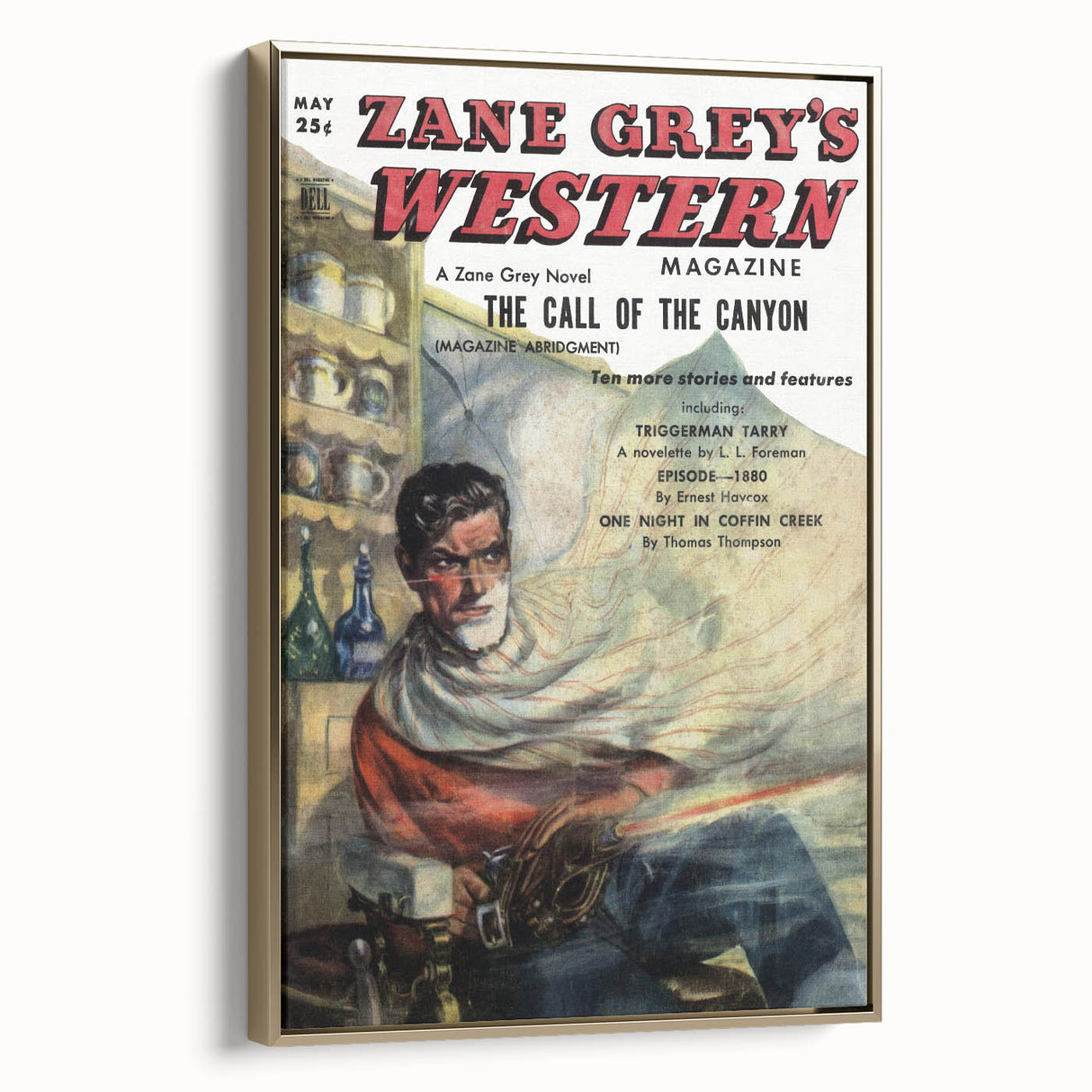 Vintage Magazine Cover Art – Zane Grey’s Western Canyon Print