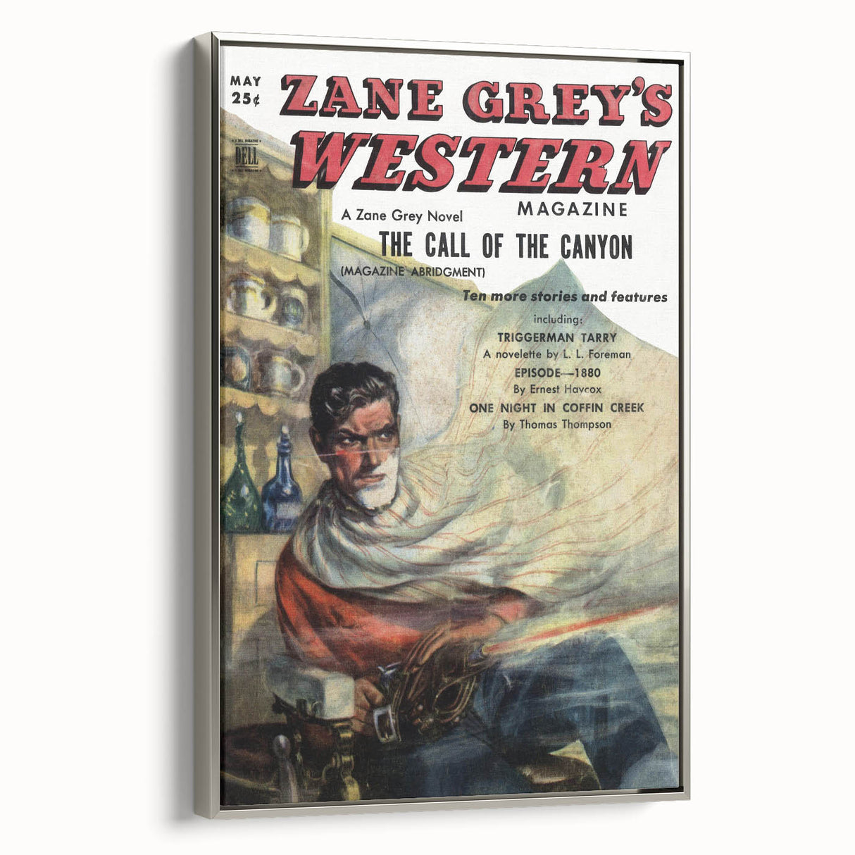 Vintage Magazine Cover Art – Zane Grey’s Western Canyon Print