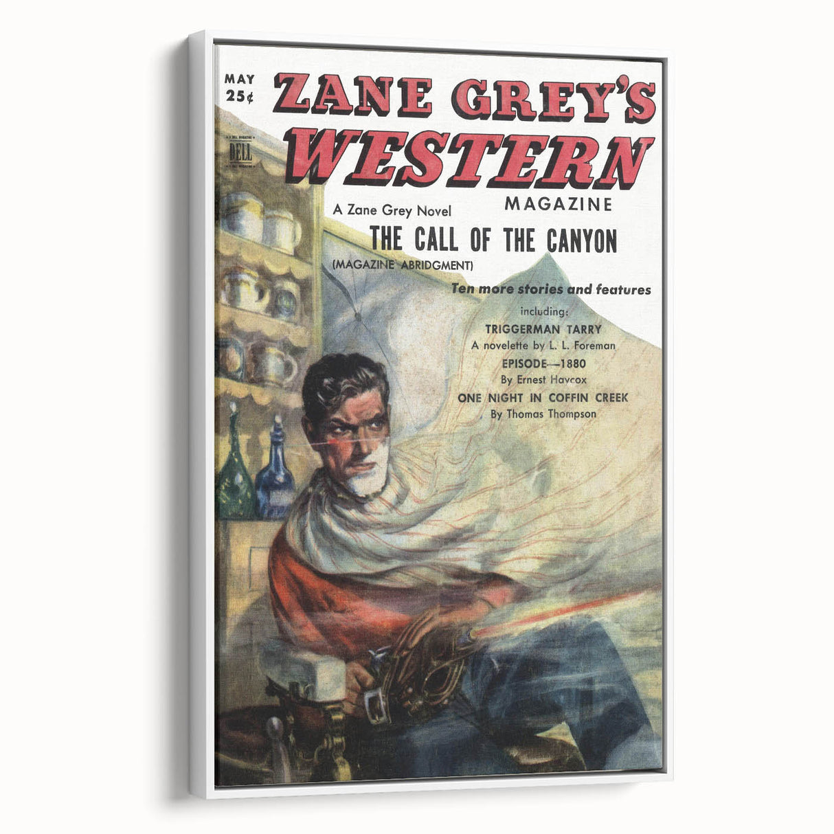 Vintage Magazine Cover Art – Zane Grey’s Western Canyon Print