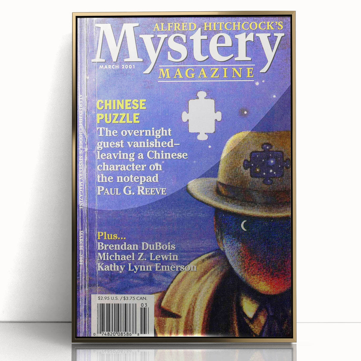 Alfred Hitchcock’s Mystery Magazine March 2001 Cover Art