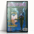 Vintage Cemetery Dance Cover Art – Clown in the Rain Retro Print