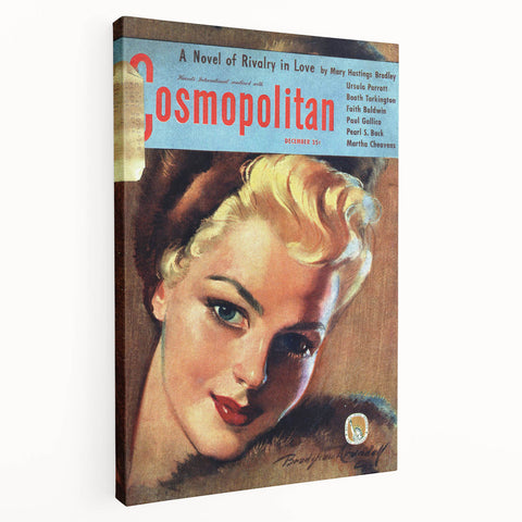 Vintage Cosmopolitan Magazine Cover Art – December 1955