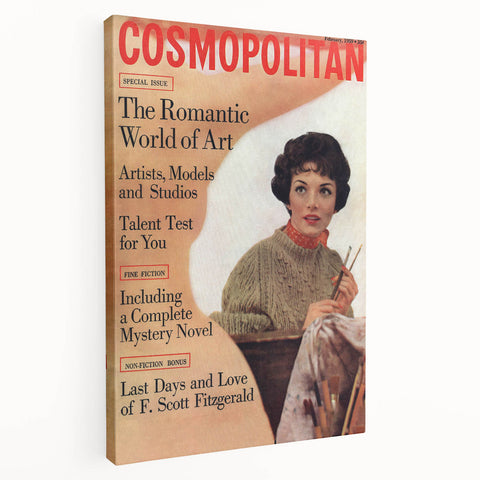 Vintage Cosmopolitan Magazine Cover Art – February 1959