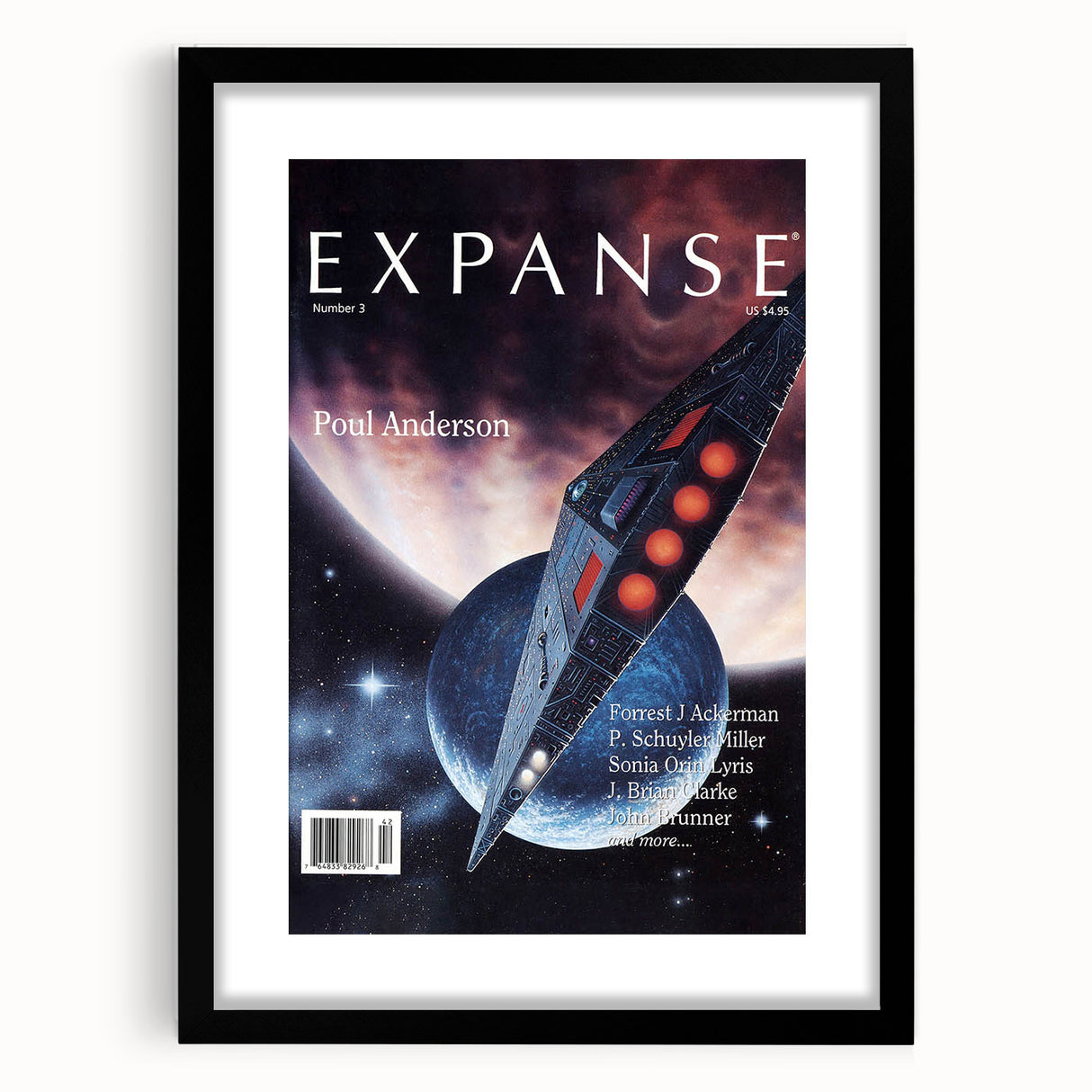 Vintage Magazine Cover Art – Expanse Sci-Fi Classic Print